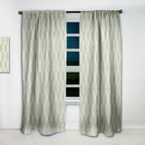 Retro Abstract Drops VII - Mid-Century Modern Curtain - 1 Panel