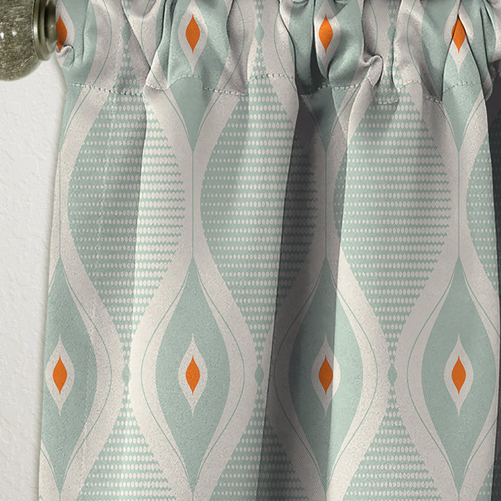 Retro Abstract Drops VII - Mid-Century Modern Curtain - 1 Panel