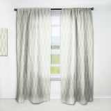 Retro Abstract Drops VII - Mid-Century Modern Curtain - 1 Panel