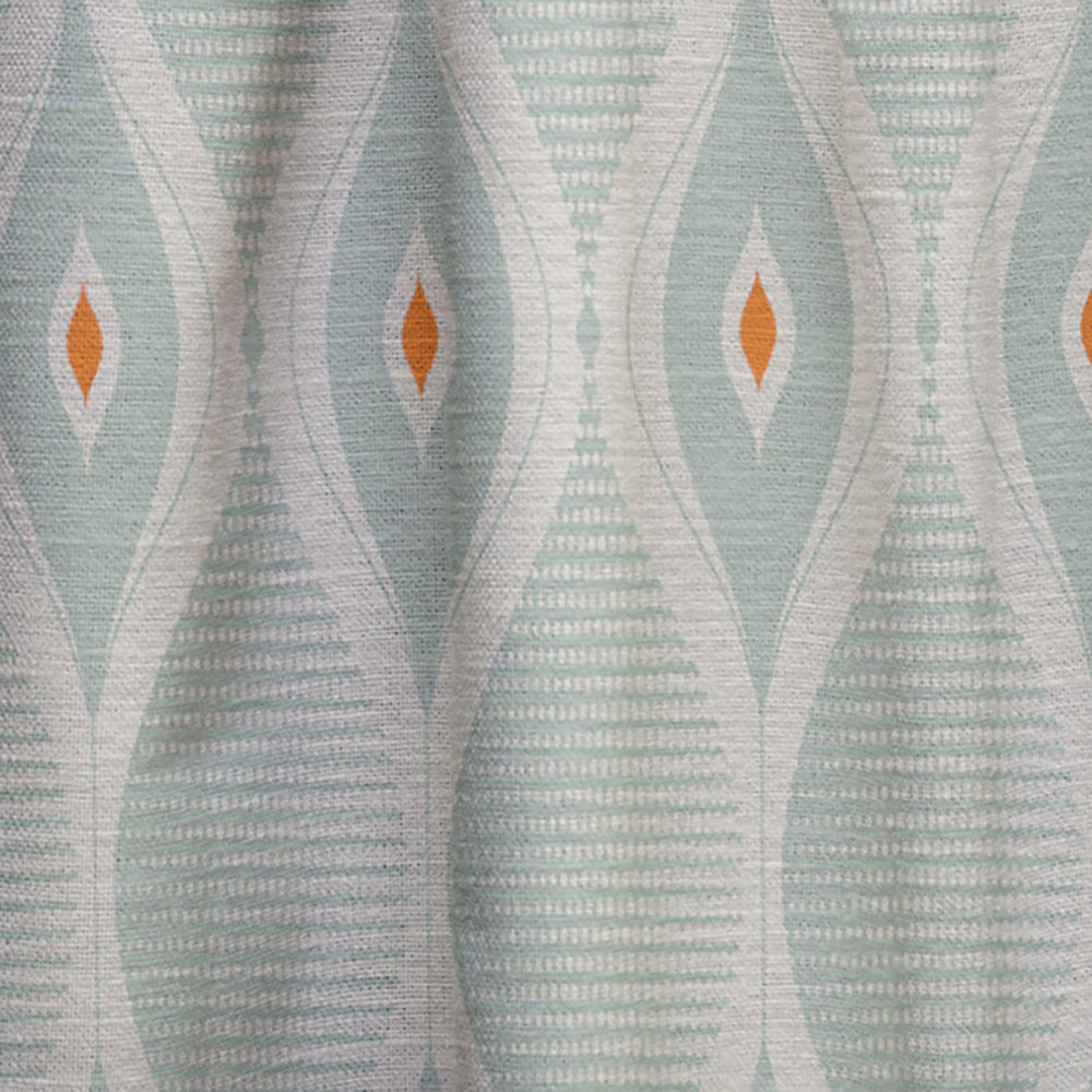 Retro Abstract Drops VII - Mid-Century Modern Curtain - 1 Panel