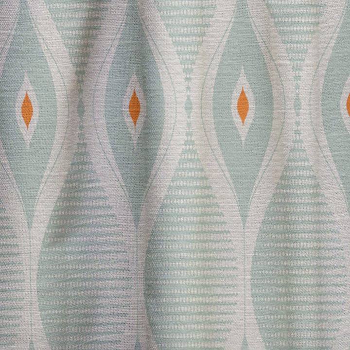 Retro Abstract Drops VII - Mid-Century Modern Curtain - 1 Panel
