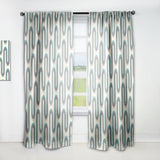Retro Geometrical Abstract Minimal Pattern IV - Mid-Century Modern Curtain - 1 Panel
