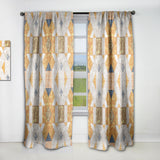 Geometric Retro Design I - Mid-Century Modern Curtain - 1 Panel
