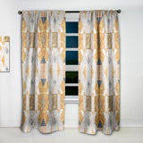 Geometric Retro Design I - Mid-Century Modern Curtain - 1 Panel