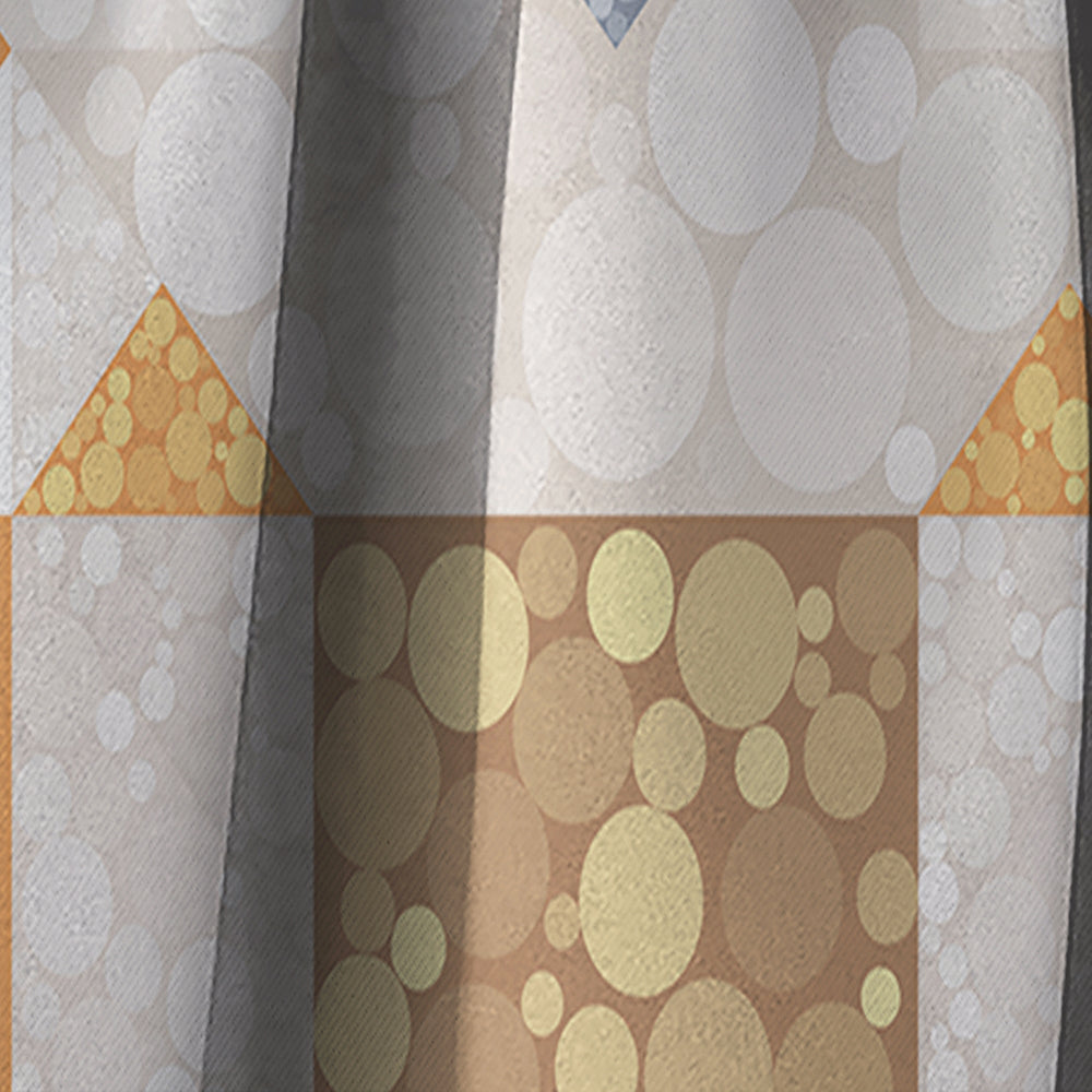 Geometric Retro Design I - Mid-Century Modern Curtain - 1 Panel