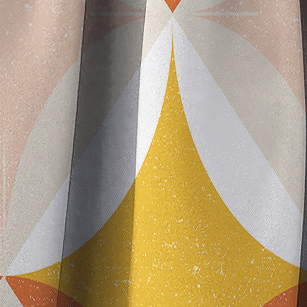 Retro Abstract Design XII - Mid-Century Modern Curtain - 1 Panel
