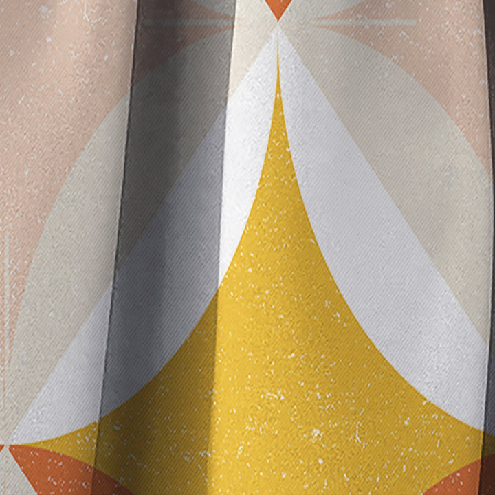 Retro Abstract Design XII - Mid-Century Modern Curtain - 1 Panel
