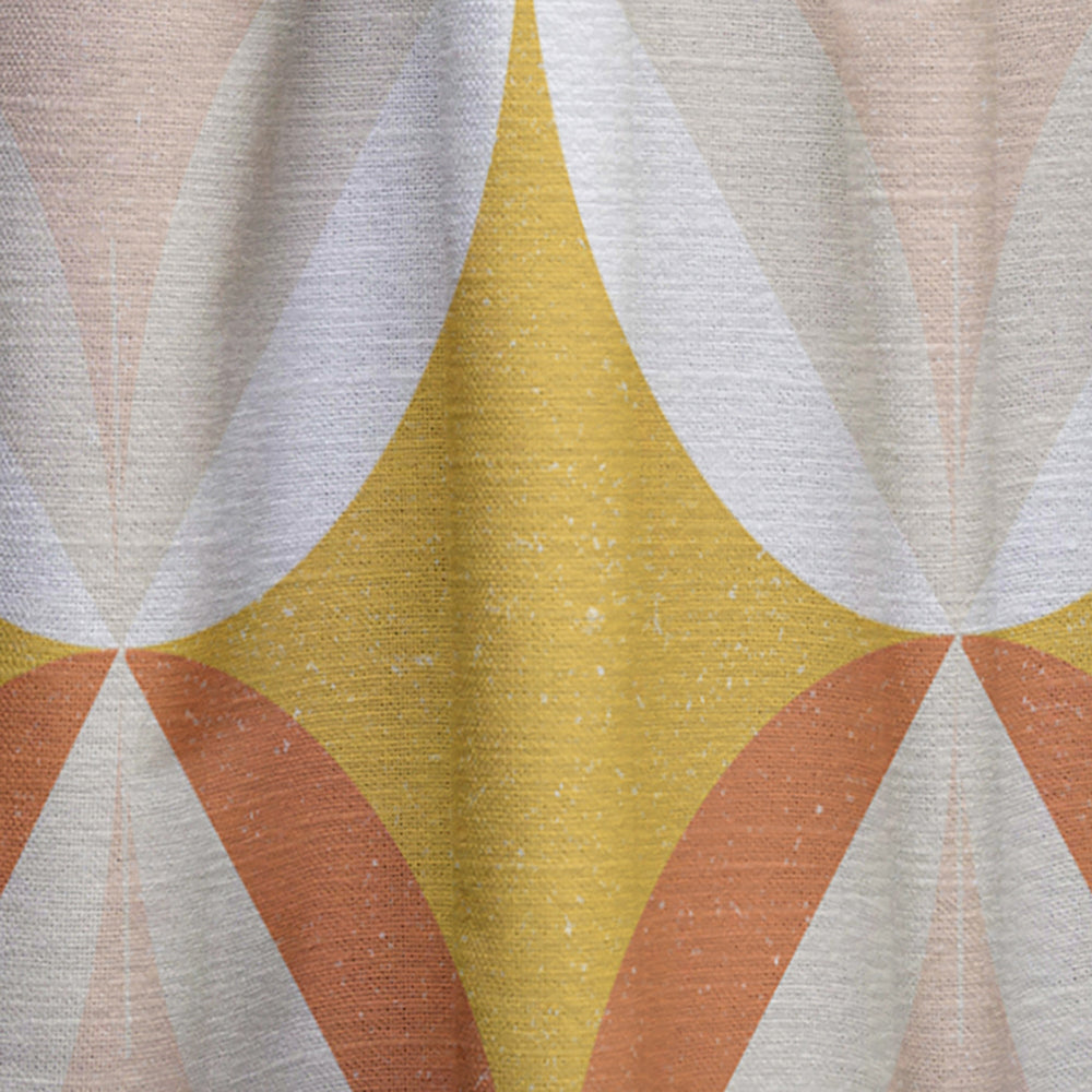 Retro Abstract Design XII - Mid-Century Modern Curtain - 1 Panel