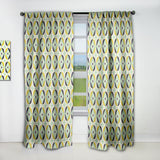 Diamond Retro V - Mid-Century Modern Curtain - 1 Panel