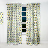 Diamond Retro V - Mid-Century Modern Curtain - 1 Panel