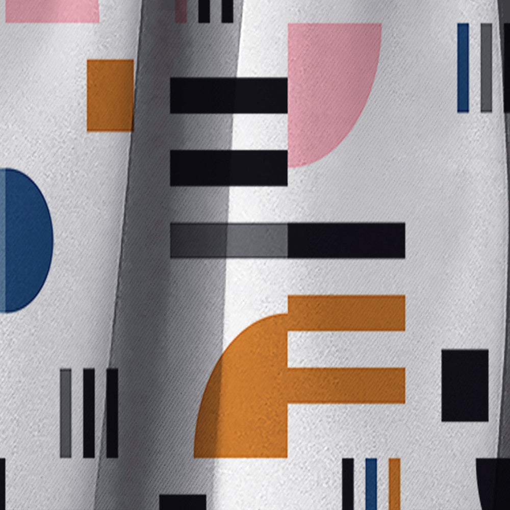 Retro Abstract Design XI - Mid-Century Modern Curtain - 1 Panel