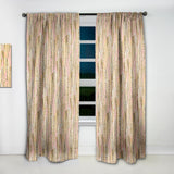 Golden Palm Leaves I - Mid-Century Modern Curtain - 1 Panel