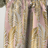 Golden Palm Leaves I - Mid-Century Modern Curtain - 1 Panel