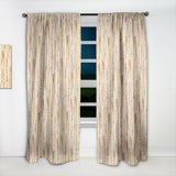 Golden Palm Leaves I - Mid-Century Modern Curtain - 1 Panel