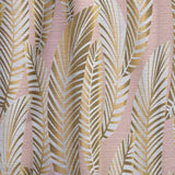 Golden Palm Leaves I - Mid-Century Modern Curtain - 1 Panel