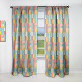 Retro Abstract Design III - Mid-Century Modern Curtain - 1 Panel