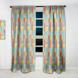 Retro Abstract Design III - Mid-Century Modern Curtain - 1 Panel