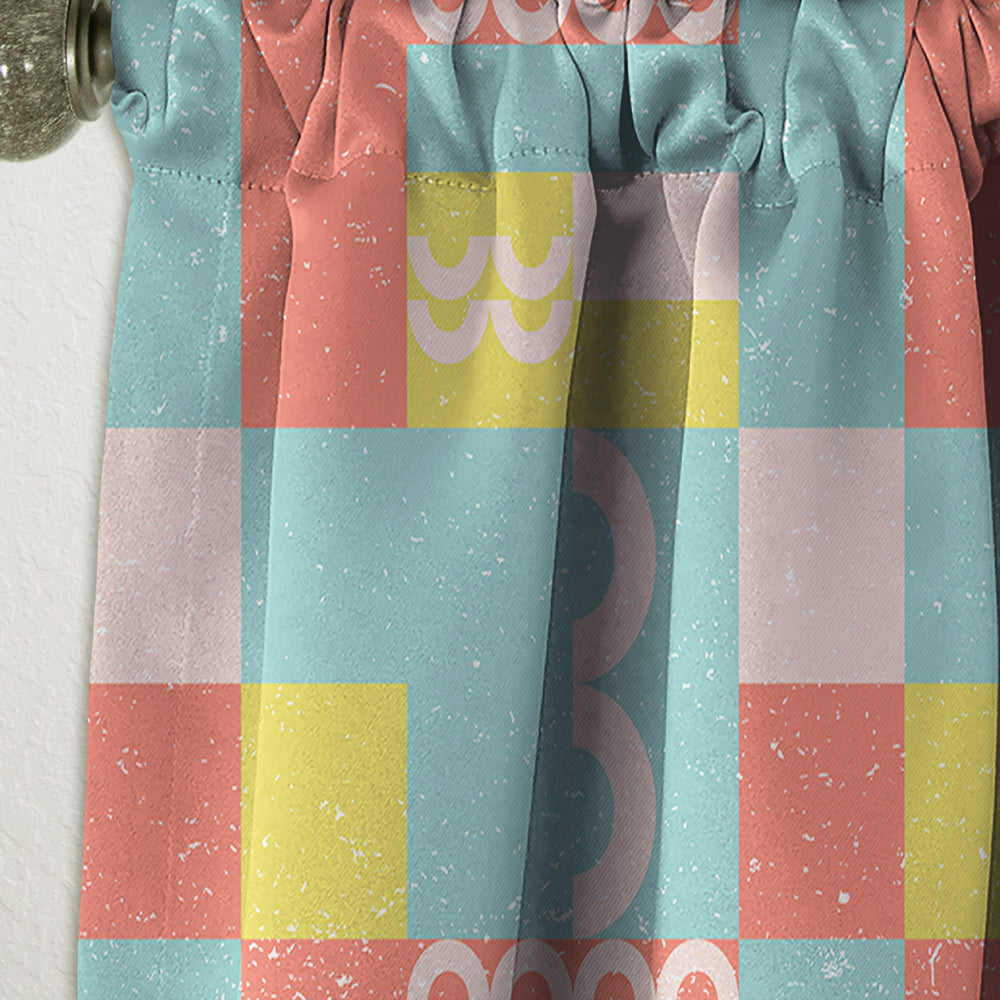 Retro Abstract Design III - Mid-Century Modern Curtain - 1 Panel