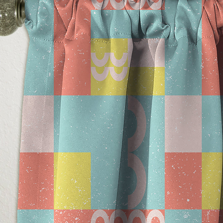 Retro Abstract Design III - Mid-Century Modern Curtain - 1 Panel