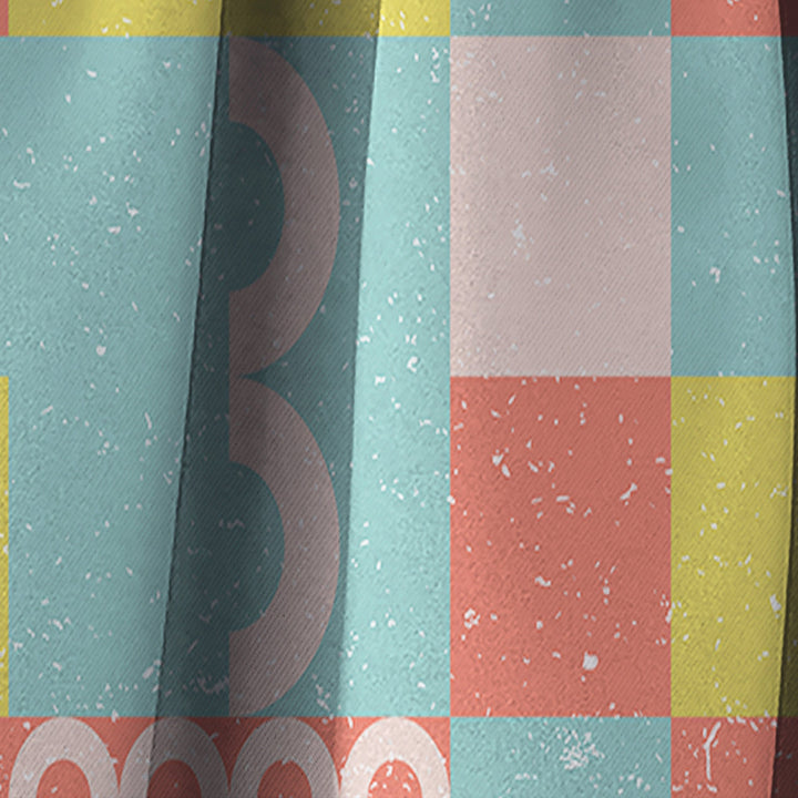 Retro Abstract Design III - Mid-Century Modern Curtain - 1 Panel