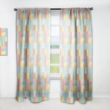 Retro Abstract Design III - Mid-Century Modern Curtain - 1 Panel