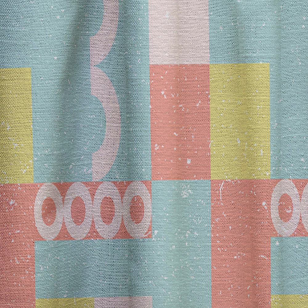 Retro Abstract Design III - Mid-Century Modern Curtain - 1 Panel