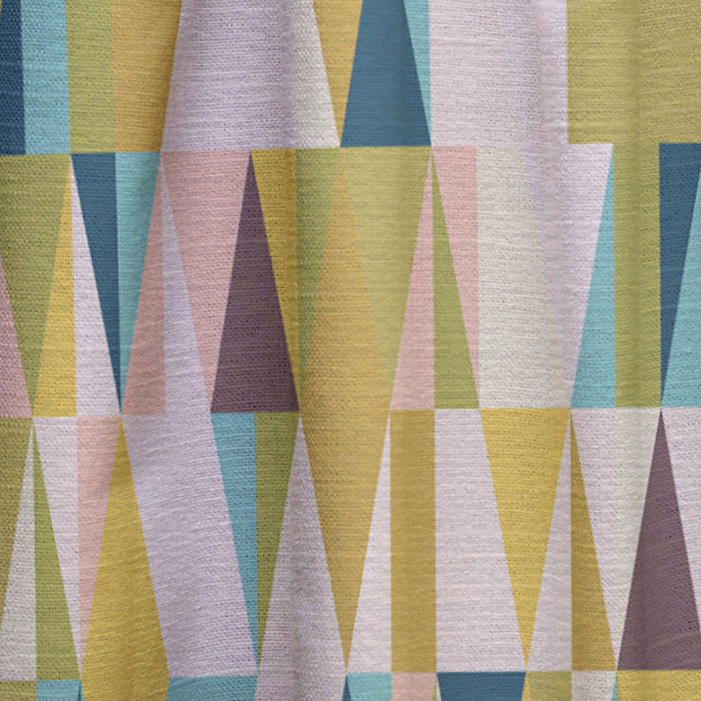 Triangular Retro Design I - Mid-Century Modern Curtain - 1 Panel