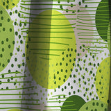 Circular Abstract Retro Geometric X - Mid-Century Modern Curtain - 1 Panel