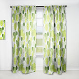 Circular Abstract Retro Geometric X - Mid-Century Modern Curtain - 1 Panel