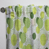 Circular Abstract Retro Geometric X - Mid-Century Modern Curtain - 1 Panel