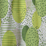 Circular Abstract Retro Geometric X - Mid-Century Modern Curtain - 1 Panel