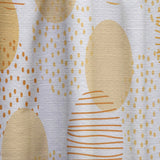 Circular Abstract Retro Geometric IX - Mid-Century Modern Curtain - 1 Panel