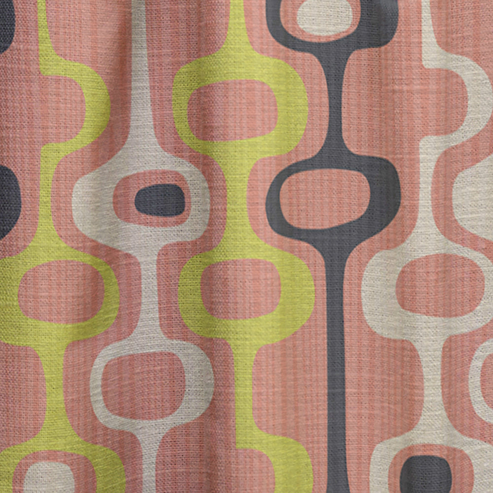 Retro Abstract Design XIII - Mid-Century Modern Curtain - 1 Panel