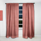 Triangual Retro Coral Pattern - Mid-Century Modern Curtain - 1 Panel