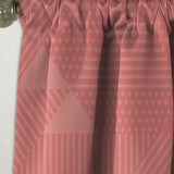 Triangual Retro Coral Pattern - Mid-Century Modern Curtain - 1 Panel