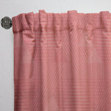 Triangual Retro Coral Pattern - Mid-Century Modern Curtain - 1 Panel