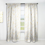 Golden Grid I - Mid-Century Modern Curtain - 1 Panel