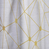 Golden Grid I - Mid-Century Modern Curtain - 1 Panel
