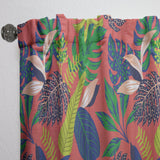 Retro Tropical Leaves I - Mid-Century Modern Curtain - 1 Panel