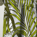 Tropical Palm Leaves I' Mid-Century Modern Curtain 1 Panel