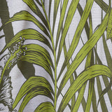 Tropical Palm Leaves I' Mid-Century Modern Curtain 1 Panel