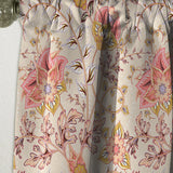 Oriental Floral Paisley - Mid-Century Modern Curtain - 1 Panel
