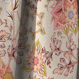 Oriental Floral Paisley - Mid-Century Modern Curtain - 1 Panel