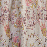 Oriental Floral Paisley - Mid-Century Modern Curtain - 1 Panel