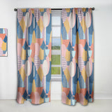 Modern geometric shapes pattern - Mid-Century Modern Curtain - 1 Panel