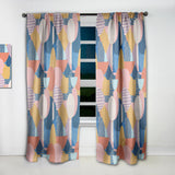 Modern geometric shapes pattern - Mid-Century Modern Curtain - 1 Panel