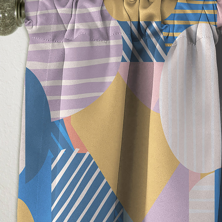 Modern geometric shapes pattern - Mid-Century Modern Curtain - 1 Panel