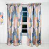 Modern geometric shapes pattern - Mid-Century Modern Curtain - 1 Panel