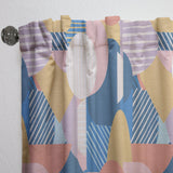 Modern geometric shapes pattern - Mid-Century Modern Curtain - 1 Panel