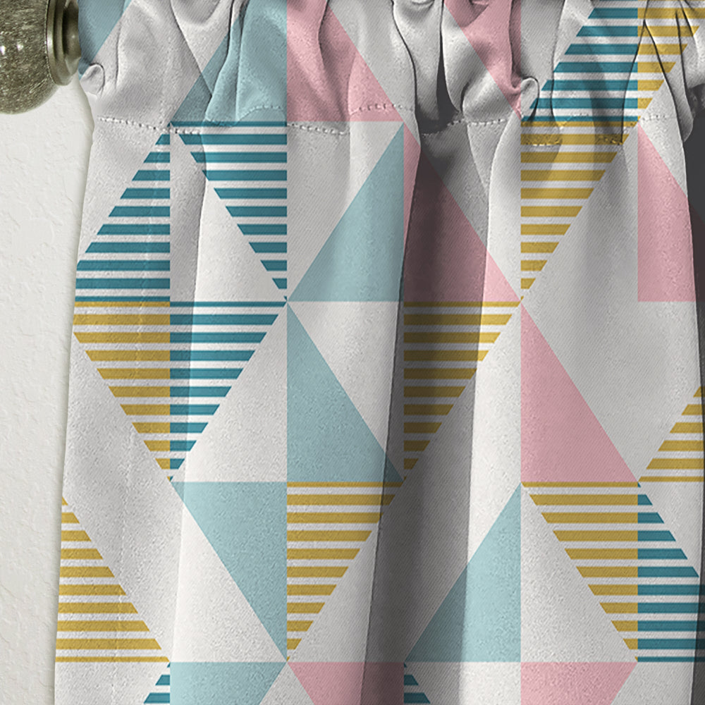 Diamond Retro XI - Mid-Century Modern Curtain - 1 Panel